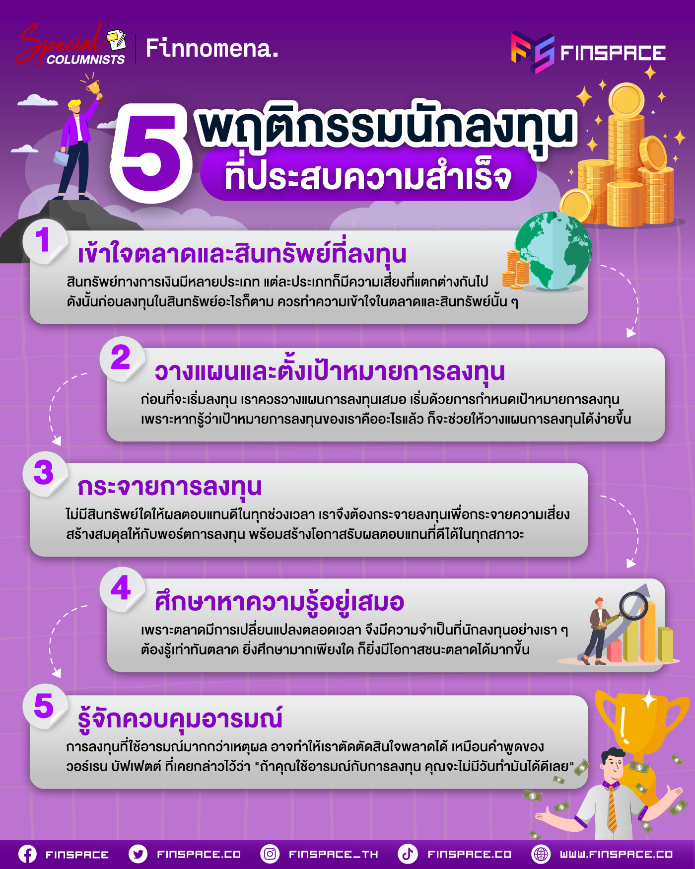 4. 5 พฤติกรรม สู่การเป็นนักลงทุนที่ประสบความสำเร็จ